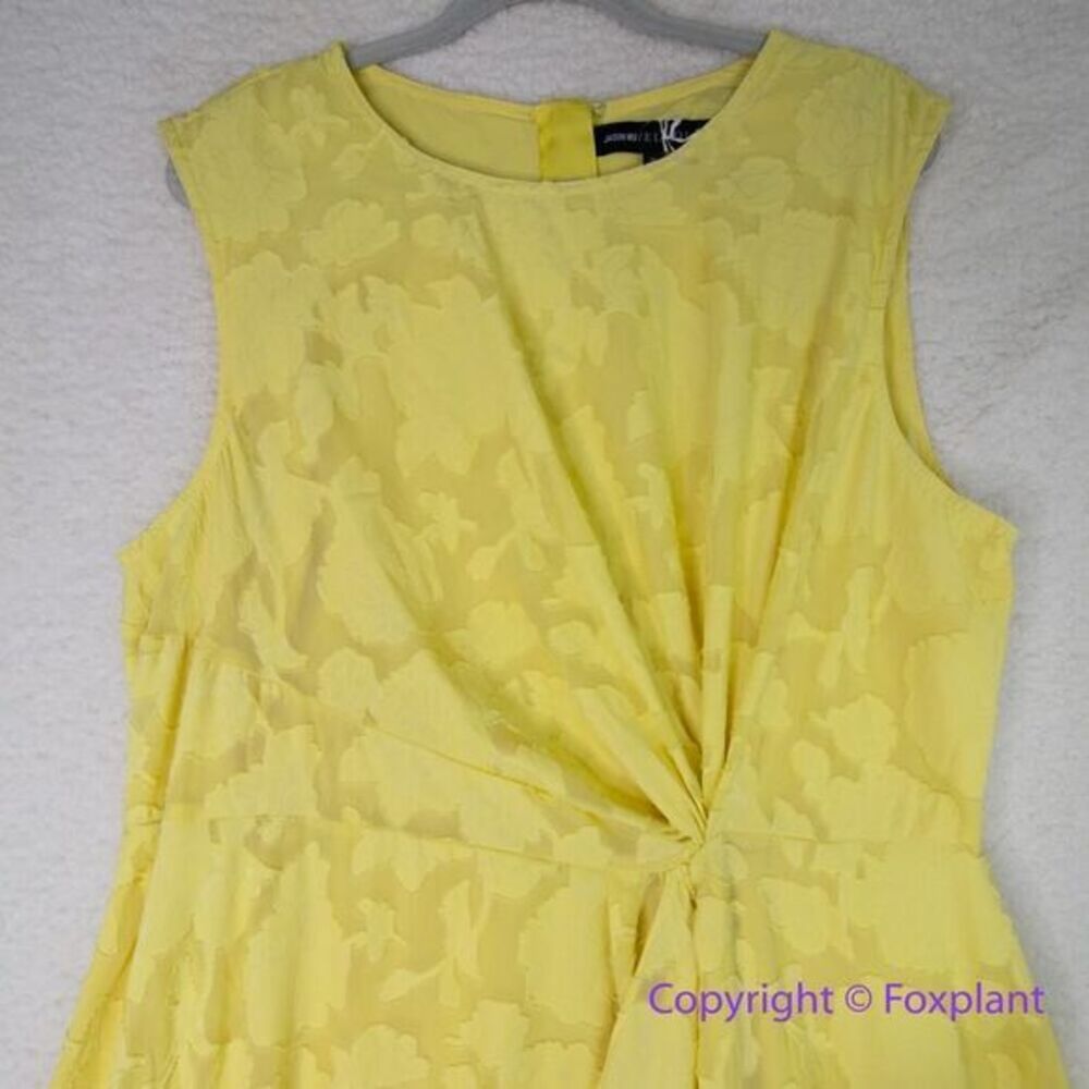 Jason Wu X Eloquii Pleated Detail Midi Dress Yell… - image 3